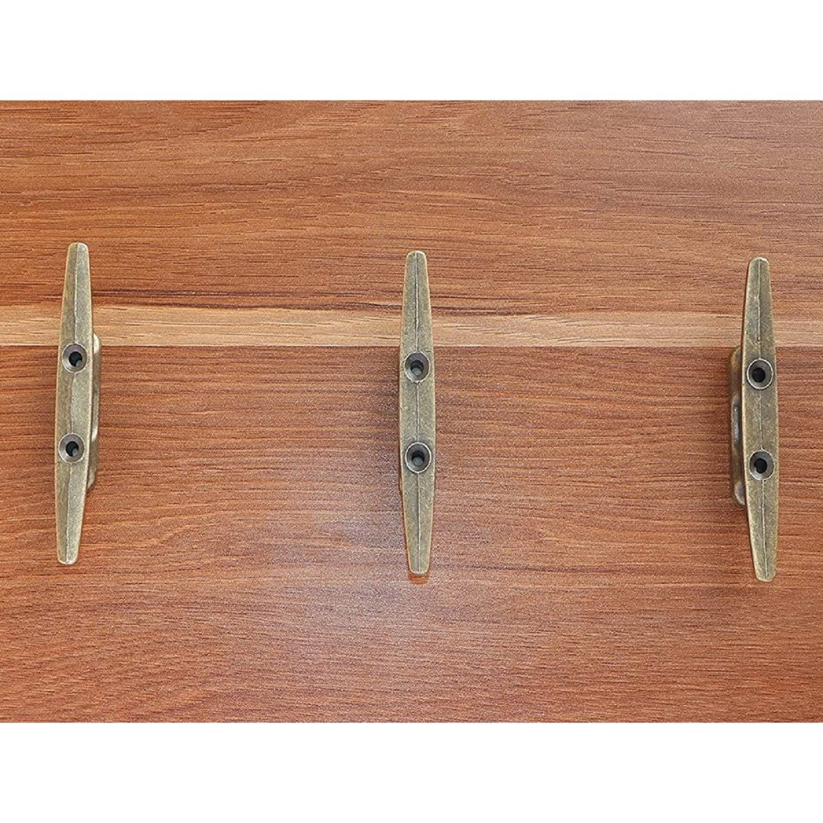 4 Pieces Boat Dock Cleats Rope Cleat Marine Cleats Iron Boat Cleats with Hardware ldeal for Deck, Nautical, Bronze, 5.1 x 10.2 x 1.8 cm โ image 3
