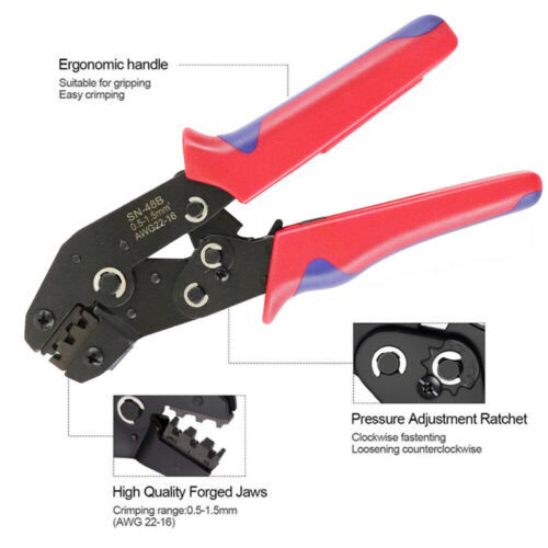Assorted Waterproof Insulated Electrical Wiring Connectors Crimp Terminals Plier โ image 4