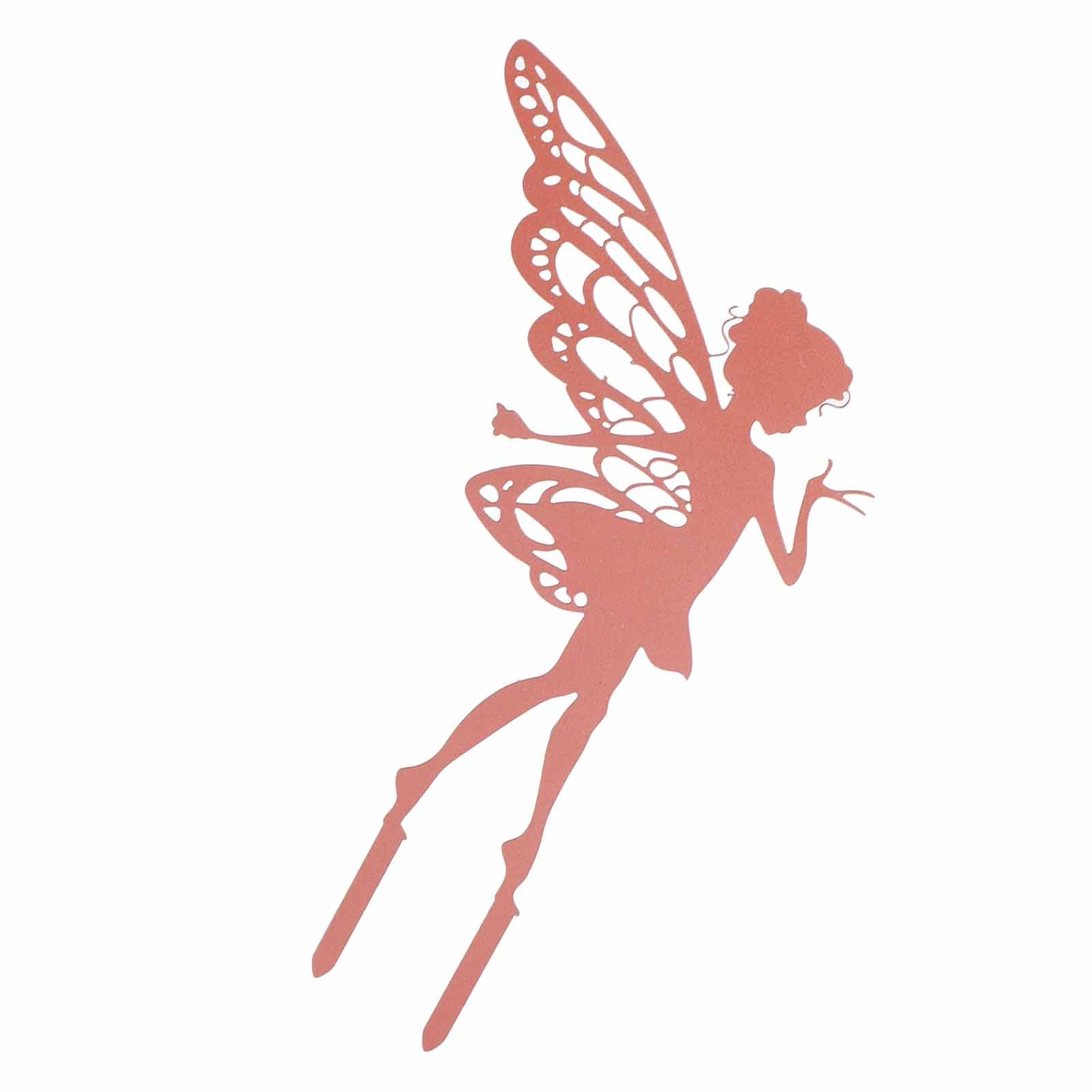 Decorative Garden Stakes Fairy Silhouette Metal Yard Stakes Arts Outdoor Garden Decor Spring Decor — image 2