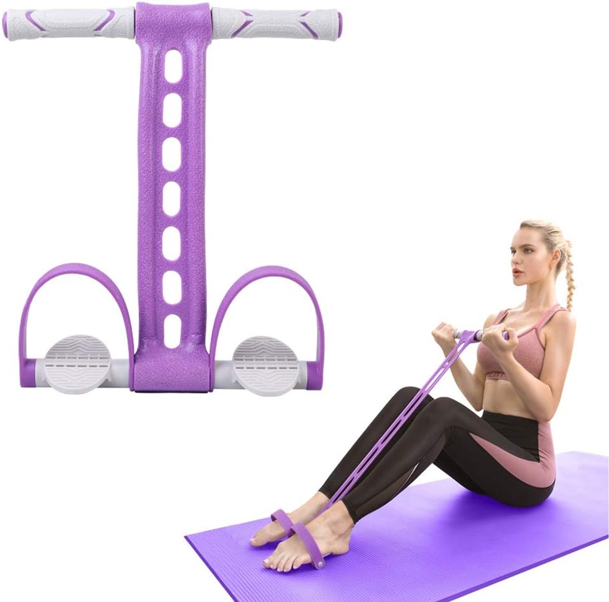 Elastic Abdominal Trainer - Fitness Resistance Bands - Ab Trainer - Ab Roller - Ab Wheel - Abdominal Wheel - Resistance Fitness Resistance Pedal Band