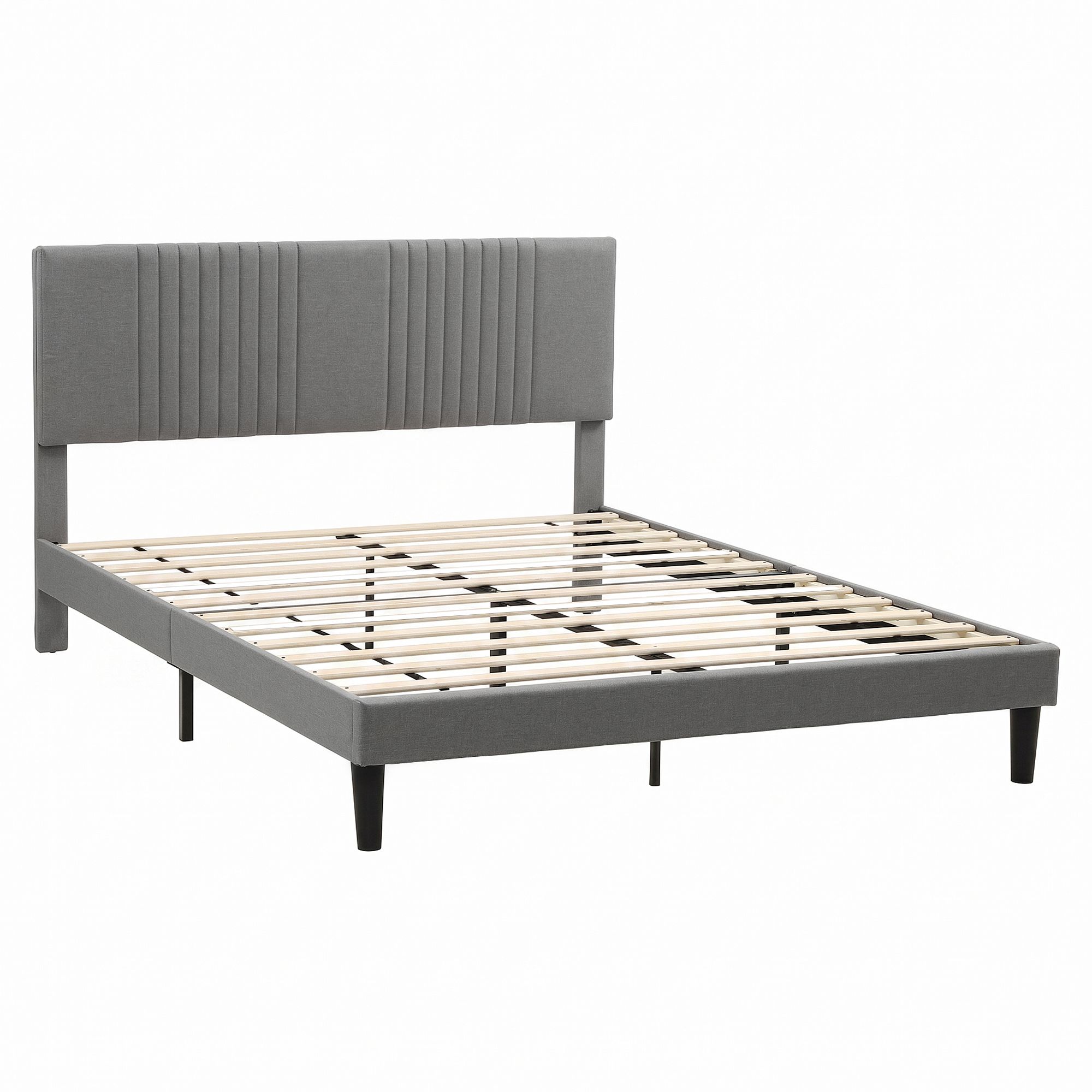 Artiss Queen Bed Frame with Adjustable Headboard, Grey, 300kg Capacity โ image 2