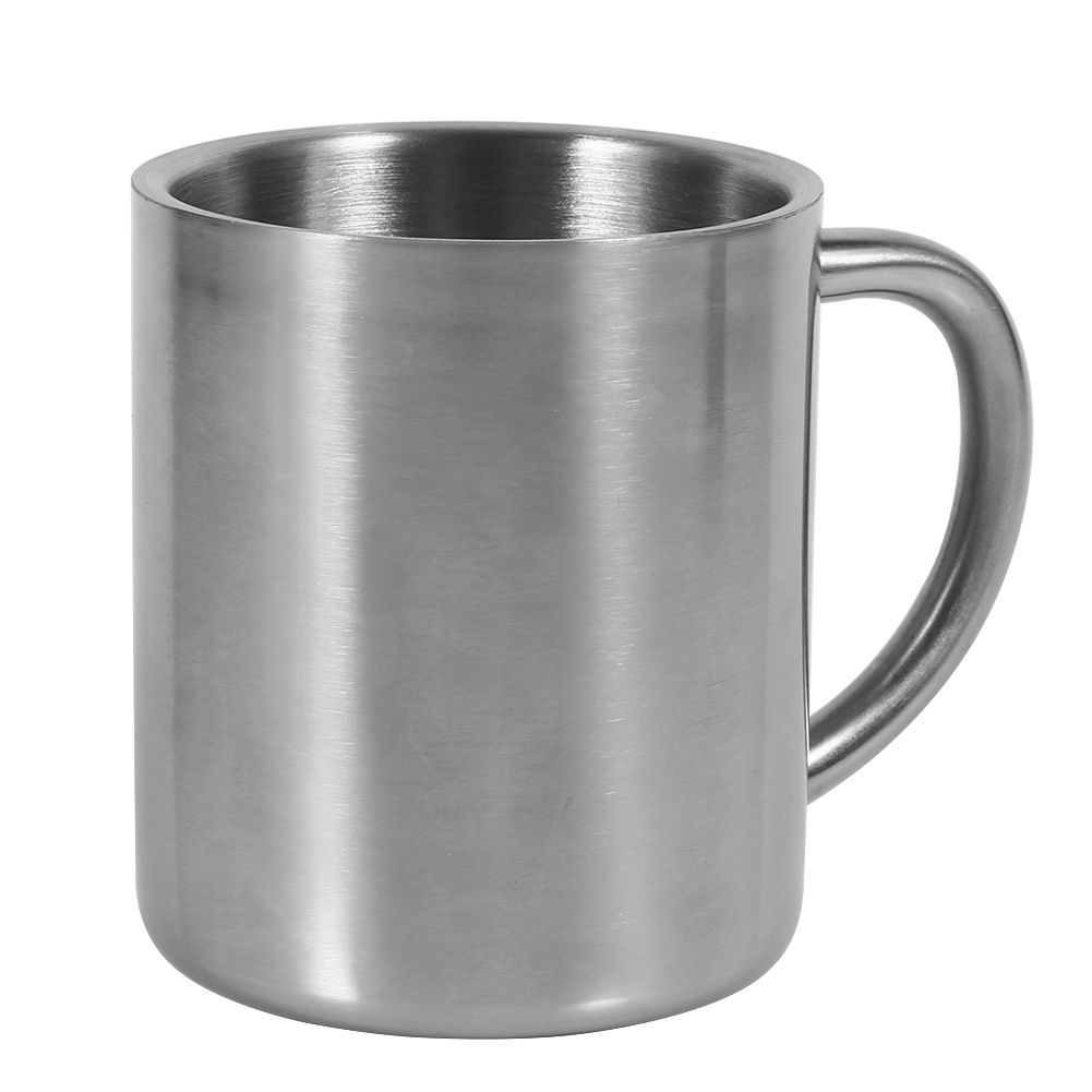 Portable Student Stainless Steel Double Wall Mug Travel Camping Coffee Tea Milk Cup Durable โ image 2