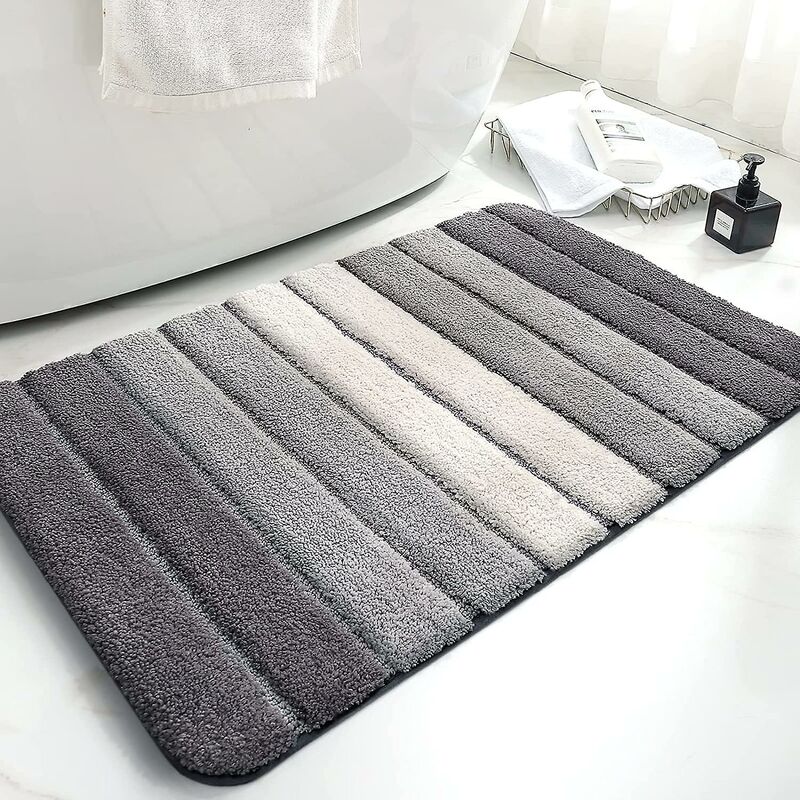 Non-Slip Bath Mat, Extra Soft Bathroom Rug, Machine Washableable, Water Absorbent, 40 X 60 Cm, Grey โ image 2