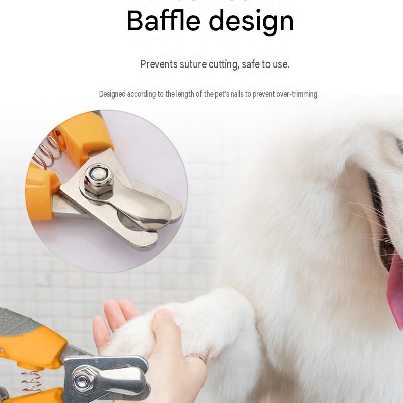 Pet Nail Clippers for Cats and Dogs - Stainless Steel Blade with Safety Guard, Non-Slip ABS TPR Handle, Auto-Return Spring Design for Easy Home โ image 5