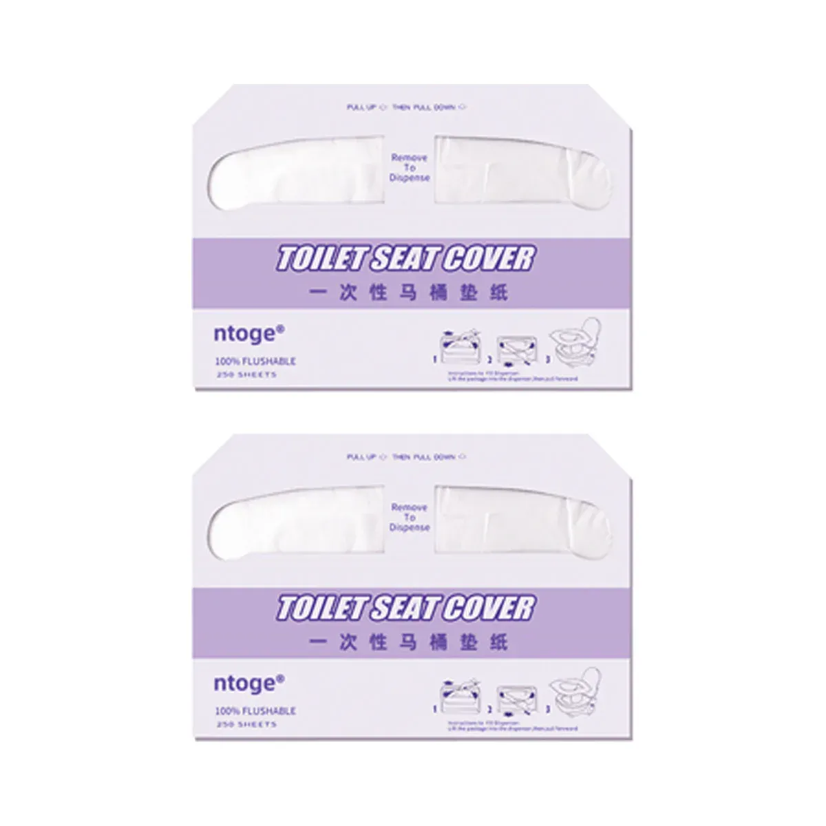 2PCS Travel Disposable Toilet Seat Covers Soluble Paper For Hotel Household Use โ image 2
