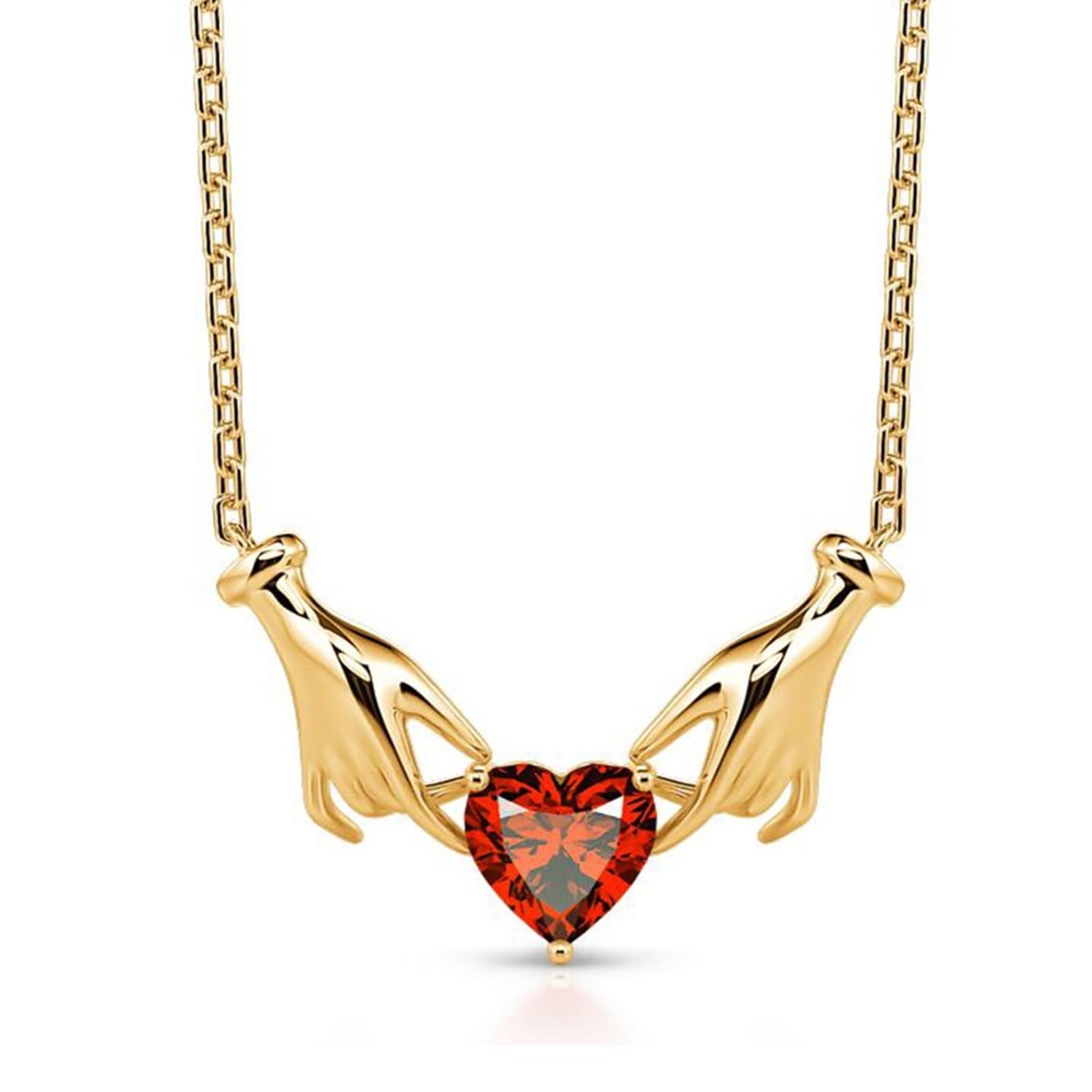 Hand necklace love pendant with Adjustable Chain Necklace, Hand Pendant Necklace for Women Hand Necklace Good Luck
