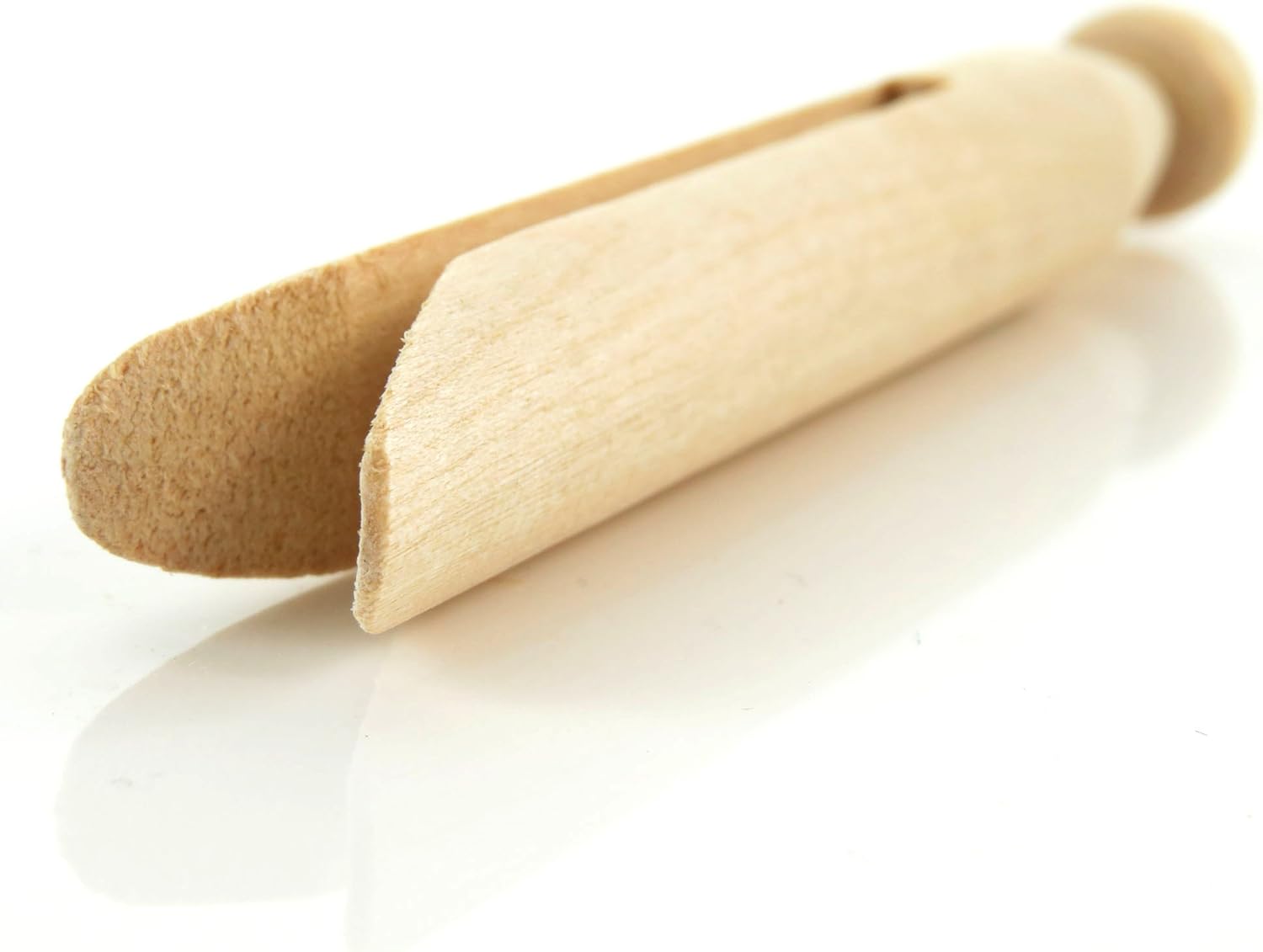HANGERWORLD Round Wooden Clothespins for Crafts and Laundry - 24 Pack, 4.3inch Long, Old Fashioned Traditional Heritage Dolly Clothes Pegs — image 4
