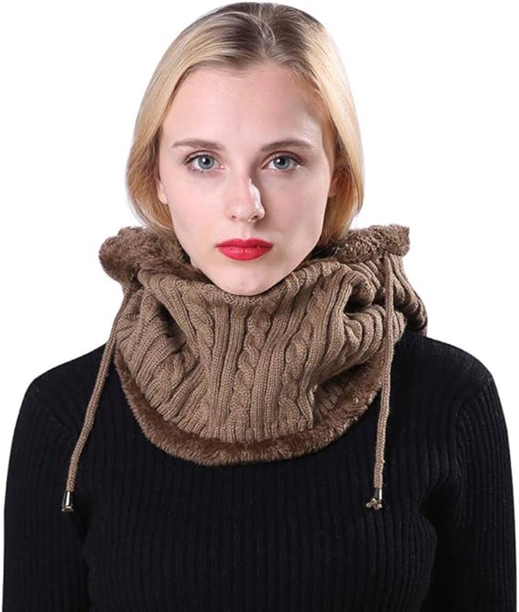 Warm Winter Hat with Fleece Lining - Balaclava Scarf Set - for Skiing, Hiking and Winter Sports — image 5