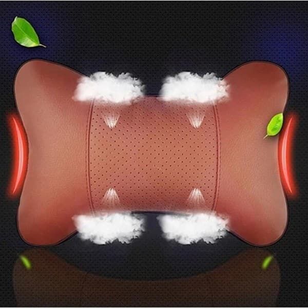2 Pack Black Car Neck Pillow, Travel Headrest Cushion for Long Journeys, Neck Support Pillow, 25 x 17 x 9 cm Size โ image 5