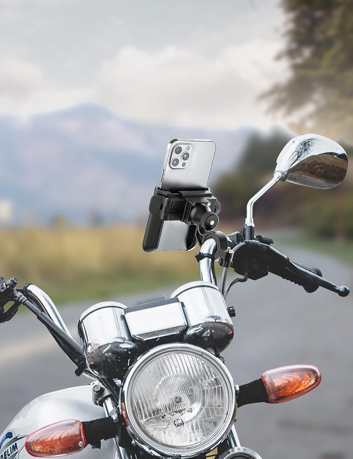 Bike Phone Holder with Quick Release Lock and 360 Degree Rotation for Motorcycles, Scooters and Mountain Bikes, Fits 9-18 cm Phones — image 4