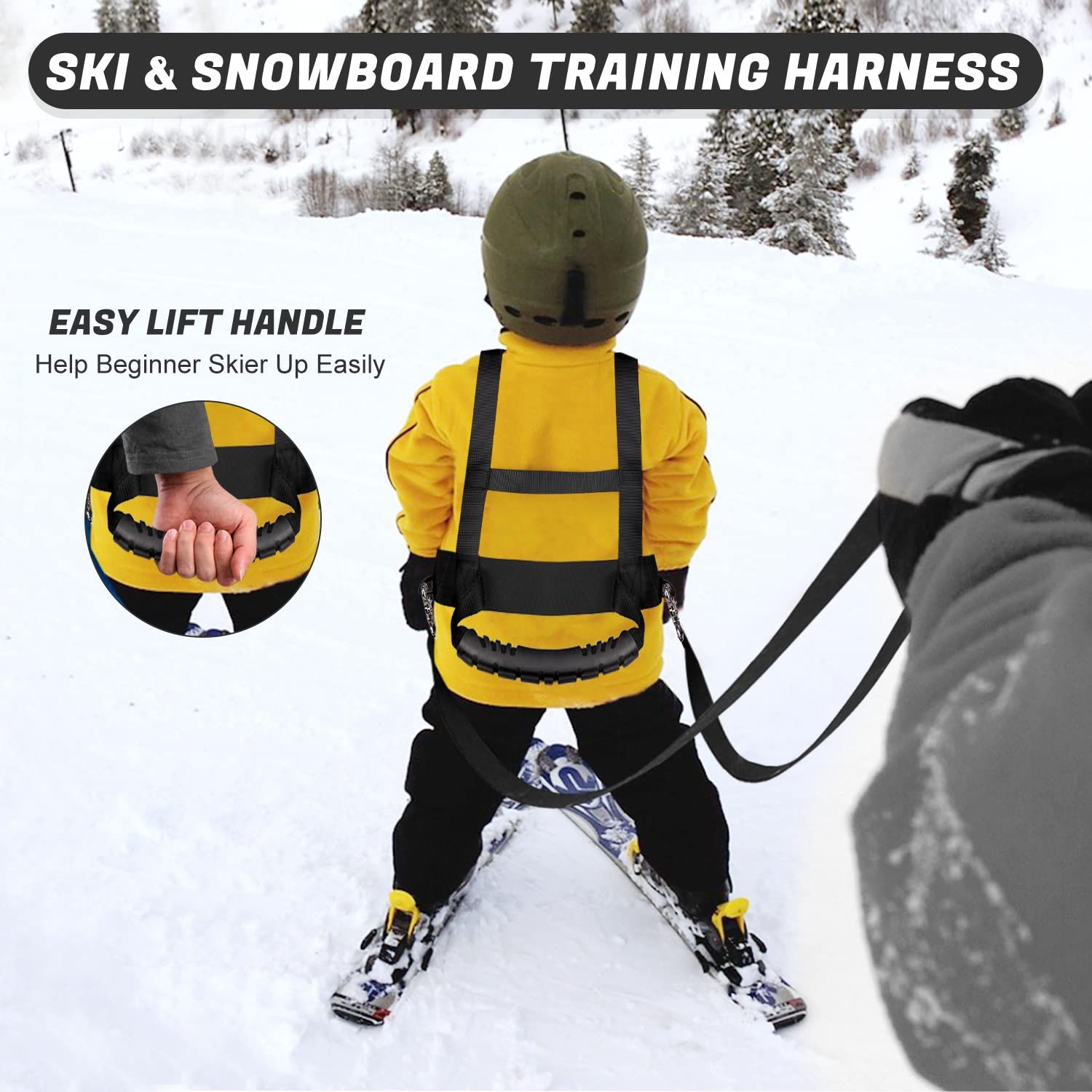 Kids Ski Snowboard Training Harness Toddler Skiing Harness with Removable Leash Speed Control Teaching for Beginners โ image 4