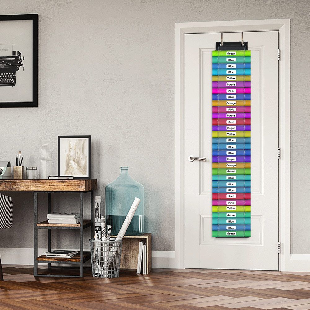 Storage Organizer,Vinyl Roll Storage Craft Vinyl Storage Rack Wall Mount/Over The Door, Hanging Organizer Storage โ image 3