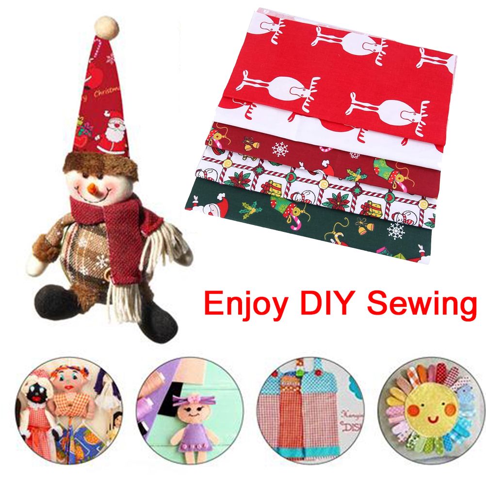 Christmas Cotton Fabric Patchwork Quilted Fabric for Dress Making Shirts Clothes Sewing Patchwork DIY Crafts โ image 3