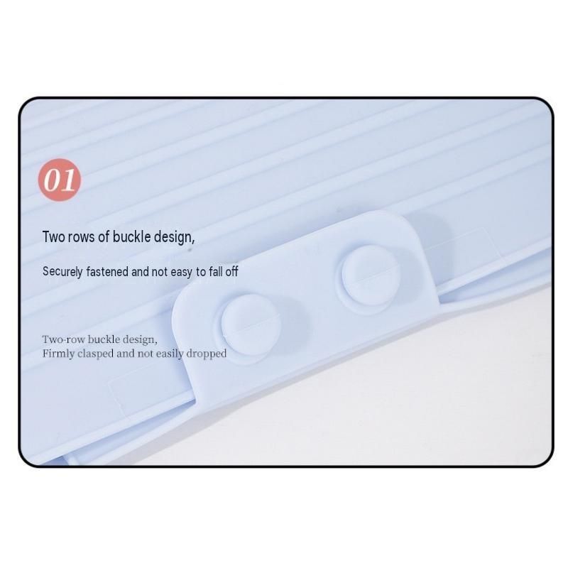 Blue Travel Silicone Hair Tool Storage Mat - Heat Resistant, Non-Slip, Foldable Organizer for Curling Irons and Straighteners, Dual Pocket Design for Cords and โ image 6
