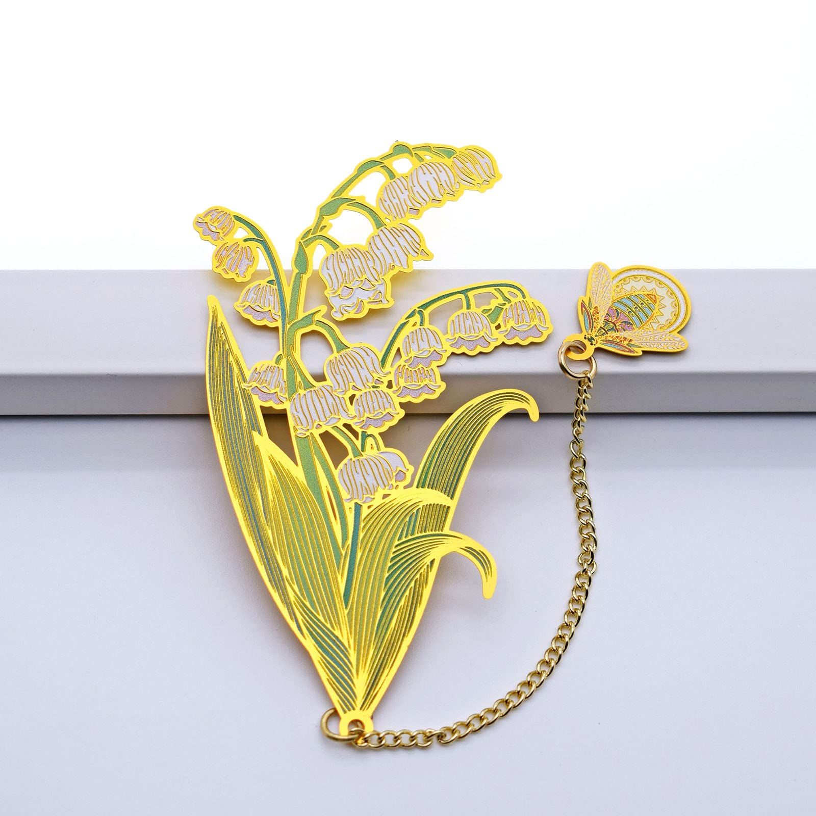 3in1 Metal Flower Bookmarks Birthday Gifts for Women Girl Unique Mother's Day Teacher Appreciation Gifts for Friends Readers — image 4