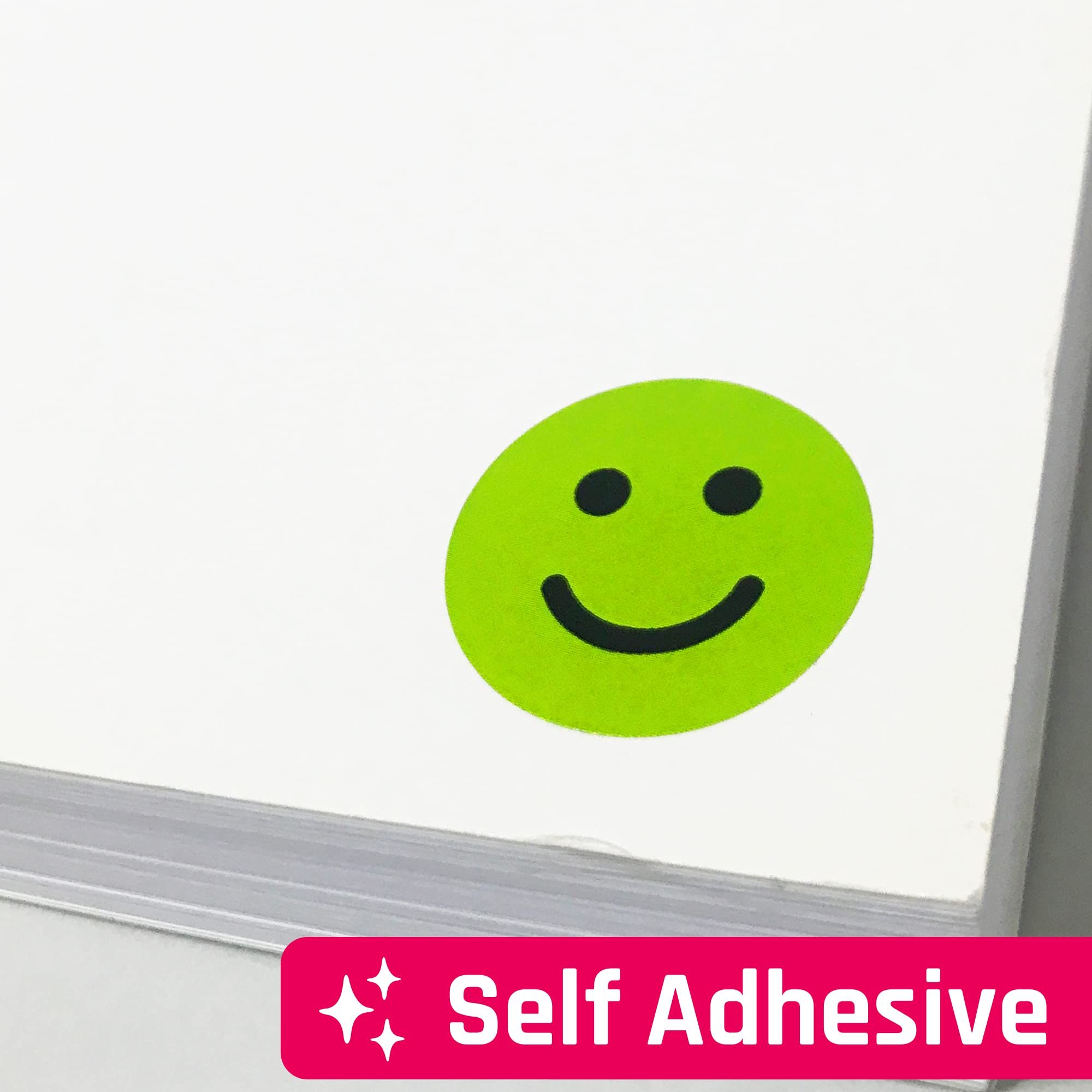 1200 Pieces - 1" Happy/Sad Smile Face Behavior Emotion Stickers, Red/Yellow/Green Easy to distribute and organize — image 5
