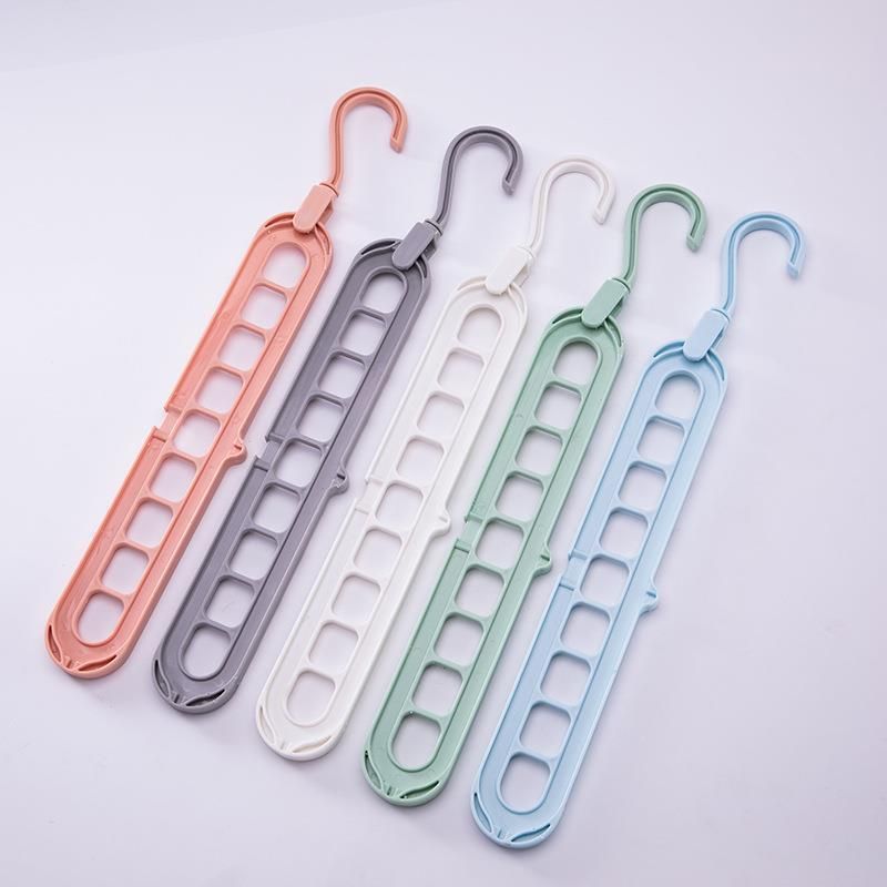 Closet Organizers and Storage,Pack of 5 Multifunctional Organizer Magic Space Saving Hangers with 9 Holes Storage Organization — image 5