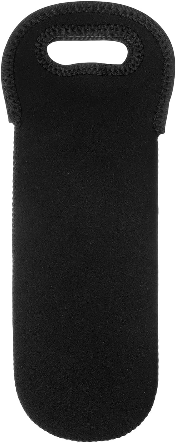 Neoprene Wine Bottle Carrier, Insulated Tote Bag, Protective Champagne & Beer Bottle Holder for Beer Water Bottles Restaurant, Travel, Gifting (Black) — image 6