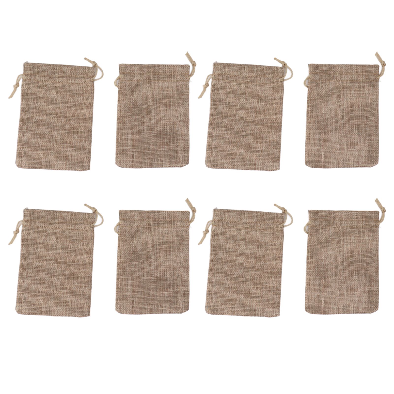 50PCS Burlap Gift Bags with Drawstring Linen Jewelry Pouches Wedding Hessian Jute Bags for Party DIY Craft — image 5