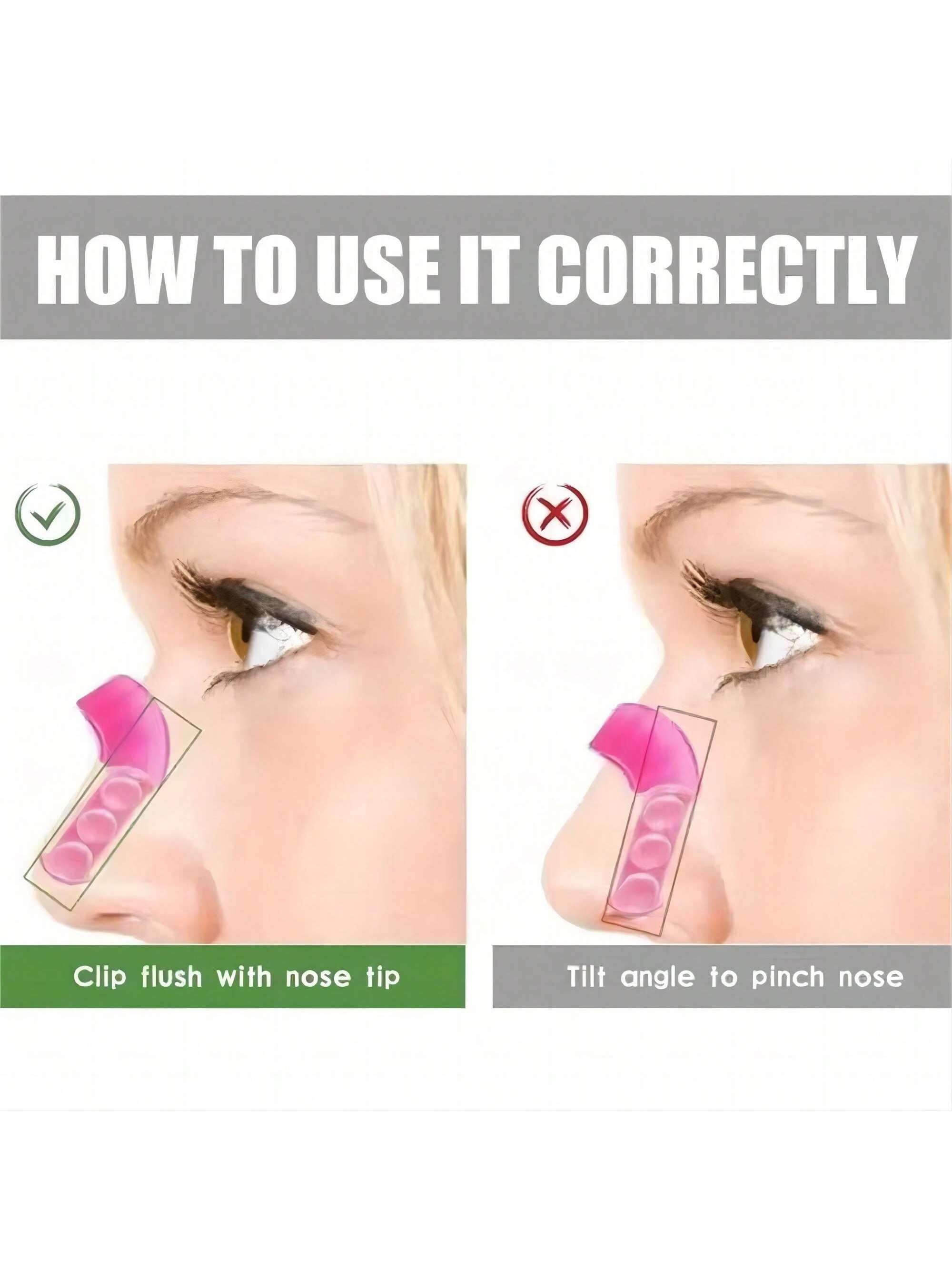 1pcs Silicone Nose Clip Nose Shaper Beauty Tool Nose Pincher Lifter Stopper For Rhinoplasty Shaping Makeup Nose Lift Tool Adjustable Comfort Fit โ image 5