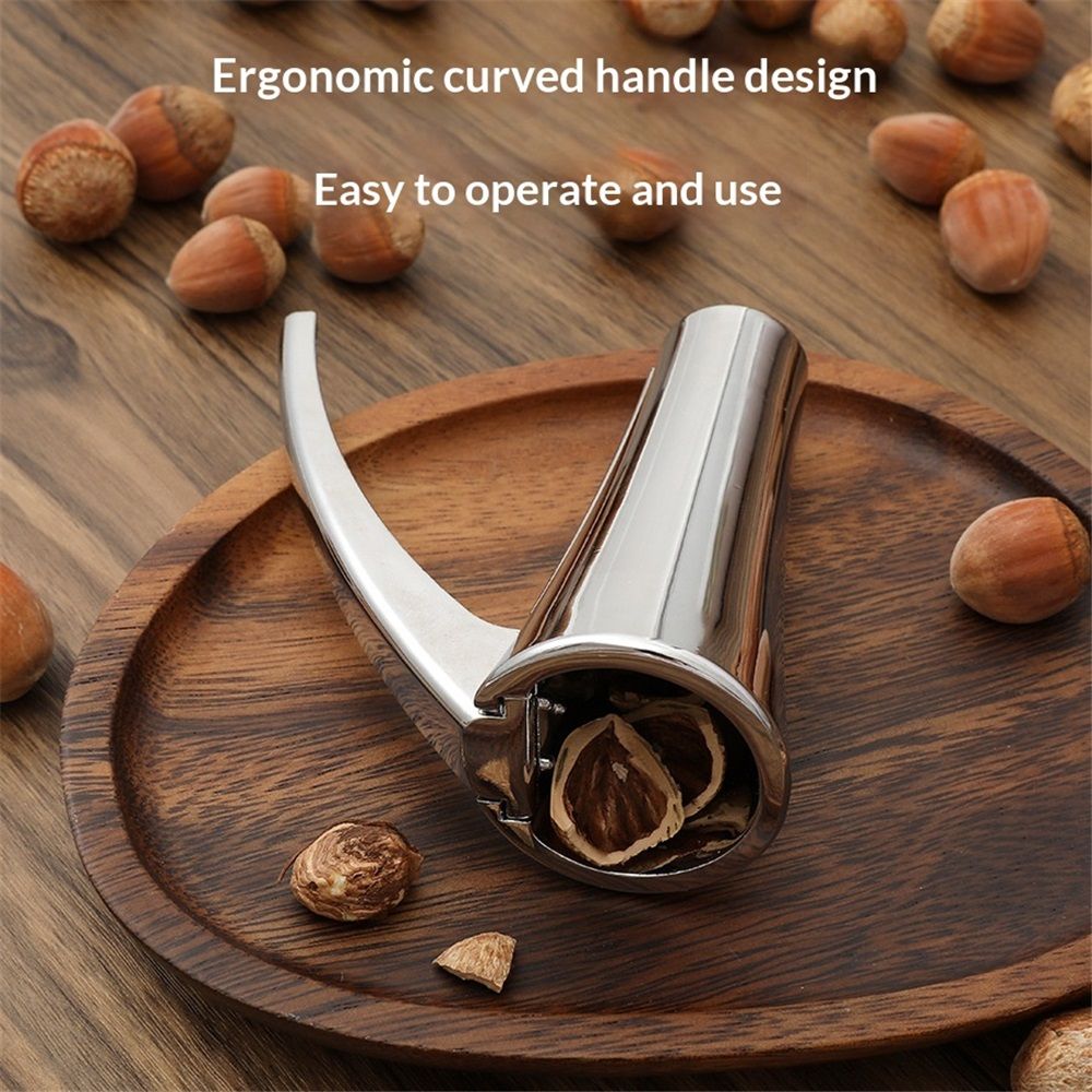 Premium alloy Nutcracker, Ergonomic Long Lever Design, Easy Shelling for Pecans, Walnuts, Hazelnuts(9cm) — image 2