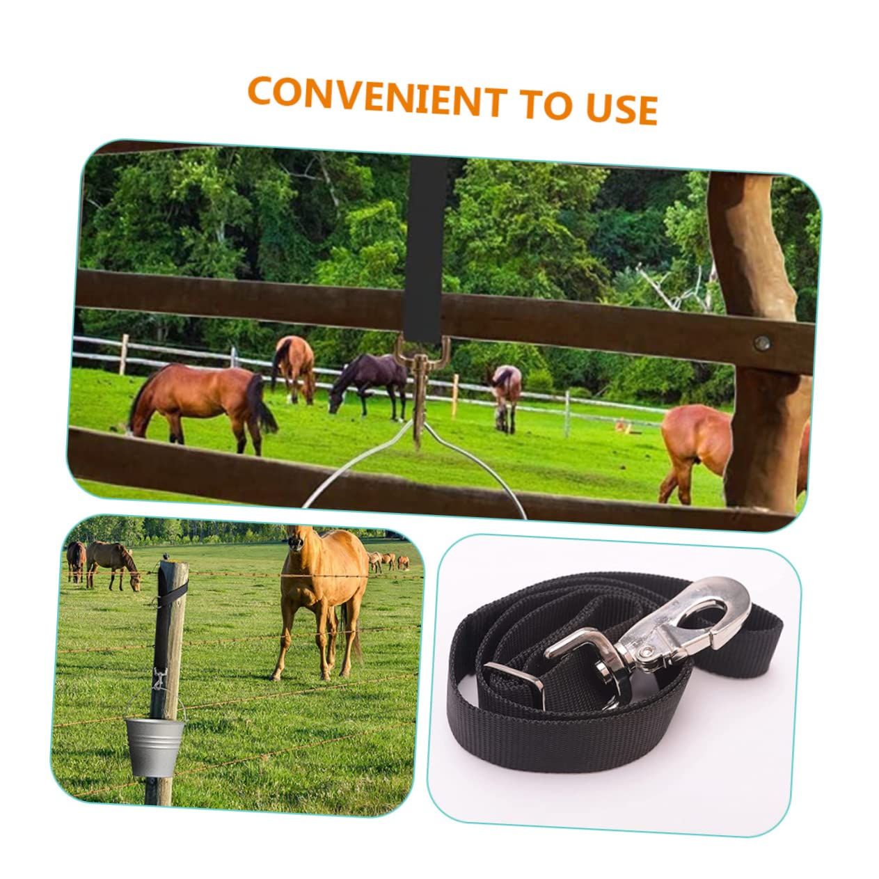 3pcs Adjustable Bucket Strap Heavy Duty Hooks Outdoor Hooks Heavy Duty Hangers for Clothes Feeder Hanger Hitch Tie Hanging Nylon — image 3