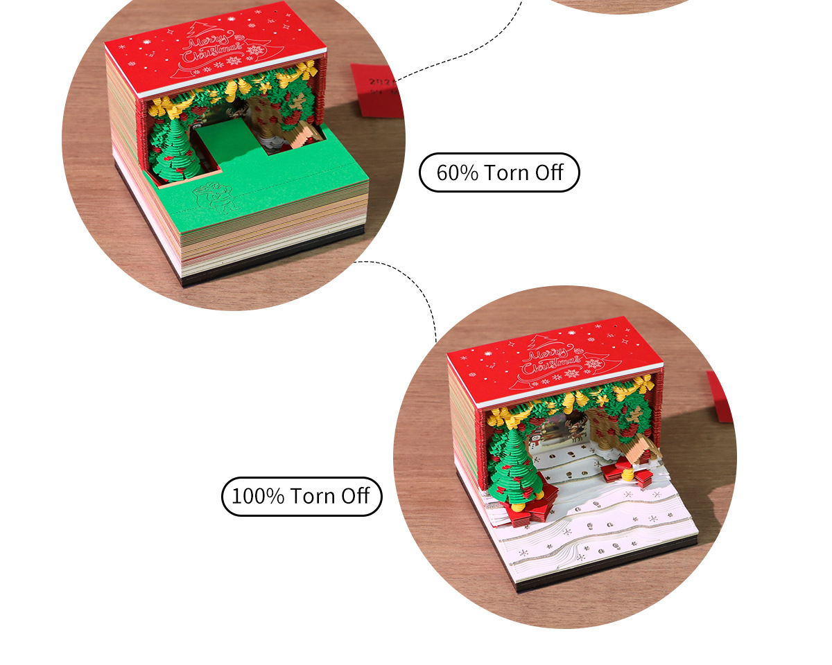 2026 Christmas Arch 3D Memo Pad - Creative Festive Gift & Desk Ornament — image 6