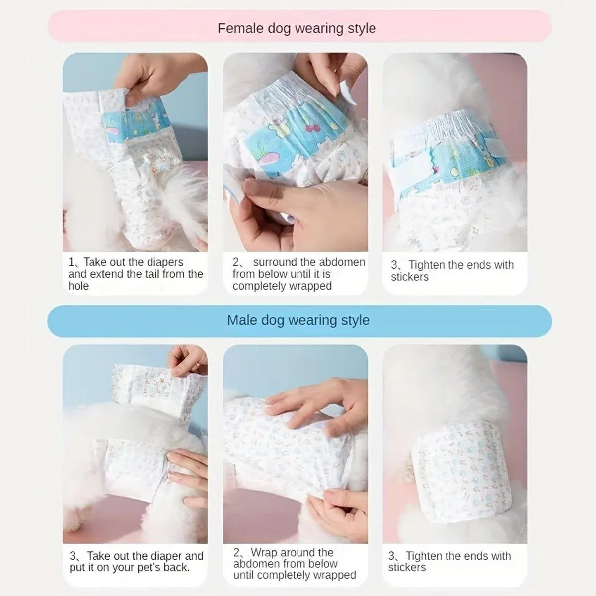 Dog Physiological Pants Pet Diaper Underwear for Hygiene and Incontinence Management - Male - XL โ image 5