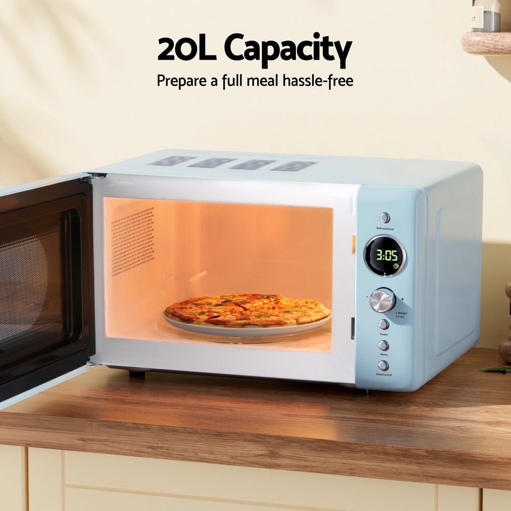 Devanti 20L Microwave Oven 800W Blue โ image 5