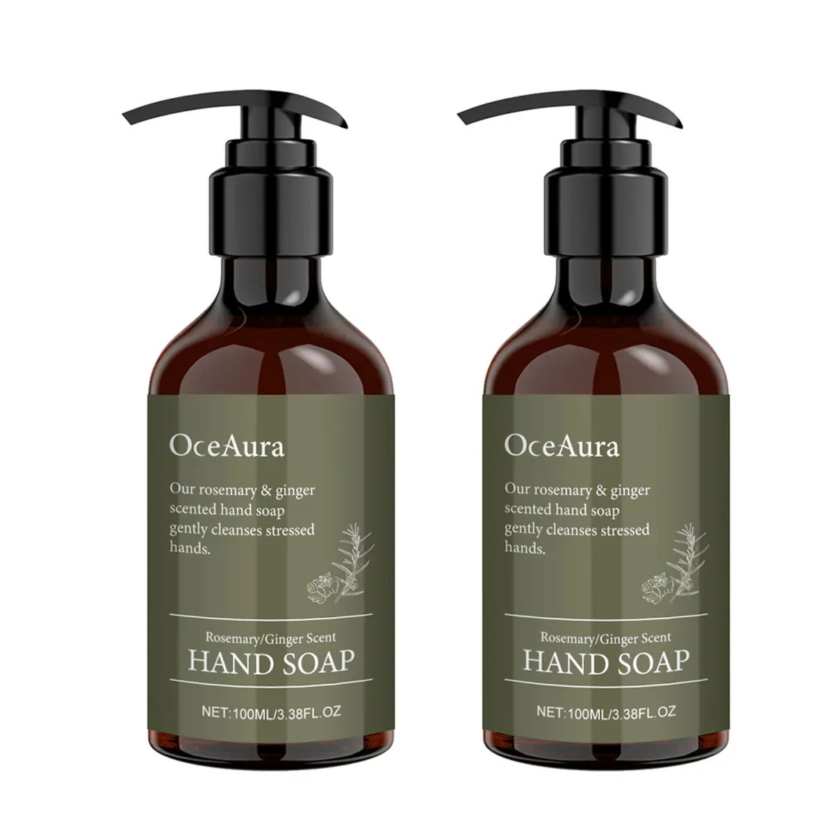 2pcs Rosemary Ginger Hand Sanitizer Easy Rinsing Antibacterial for Hand Hygiene โ image 2