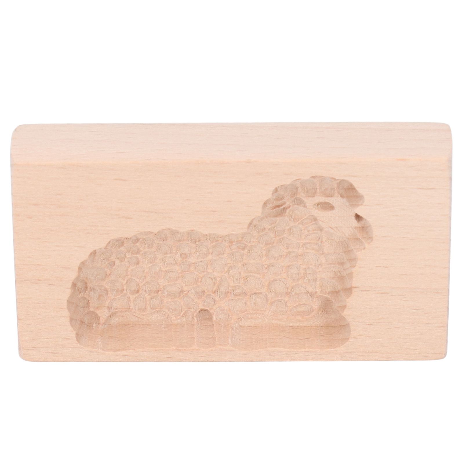 Animal Cookie Mold Lovely Vivid Wooden Biscuit Press Stamp Easy Demoulding Smoothly Cookie Mold Lamb — image 2