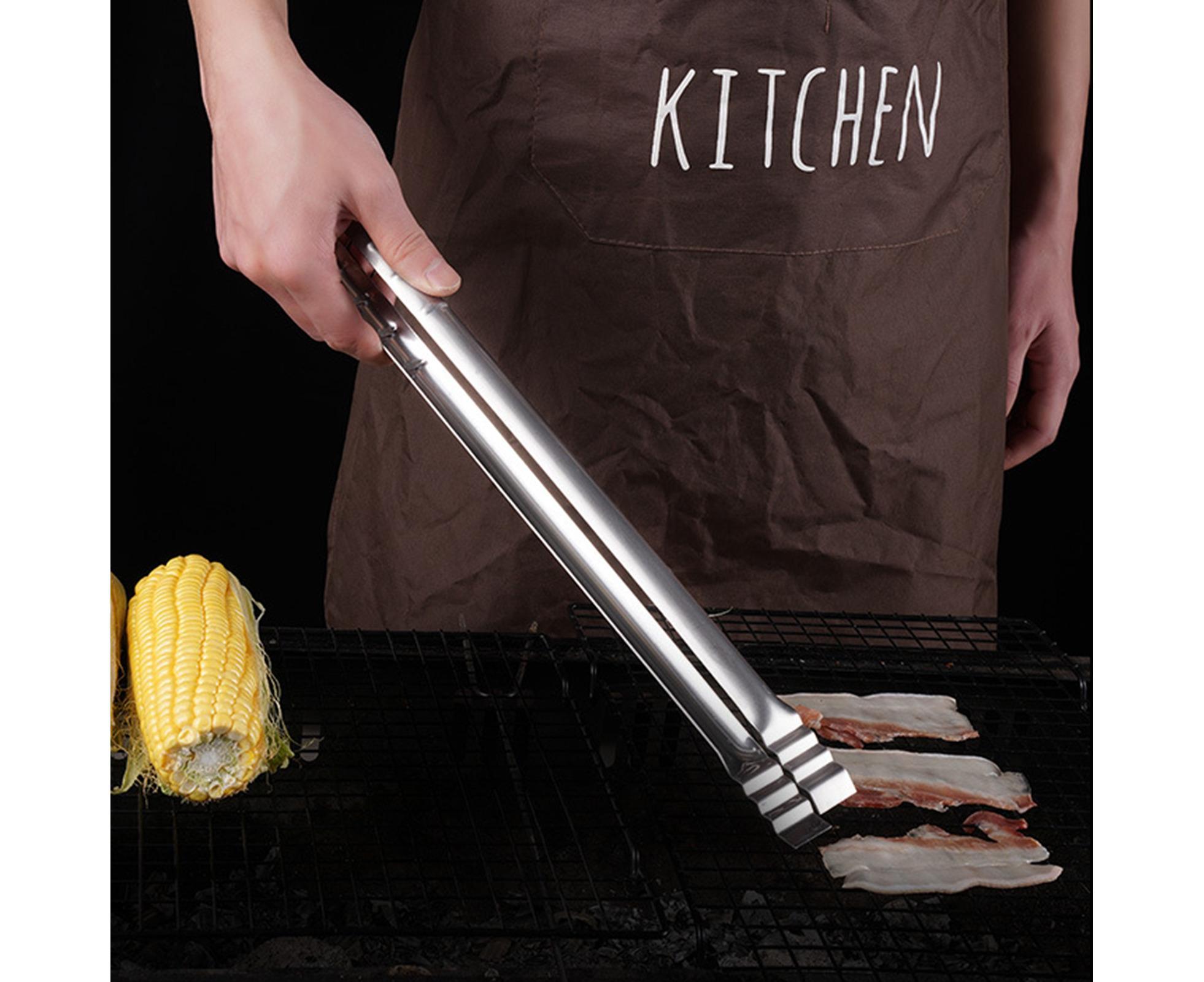 Barbecue Clip Heat Resistant Stainless Steel Food Clip-L — image 4