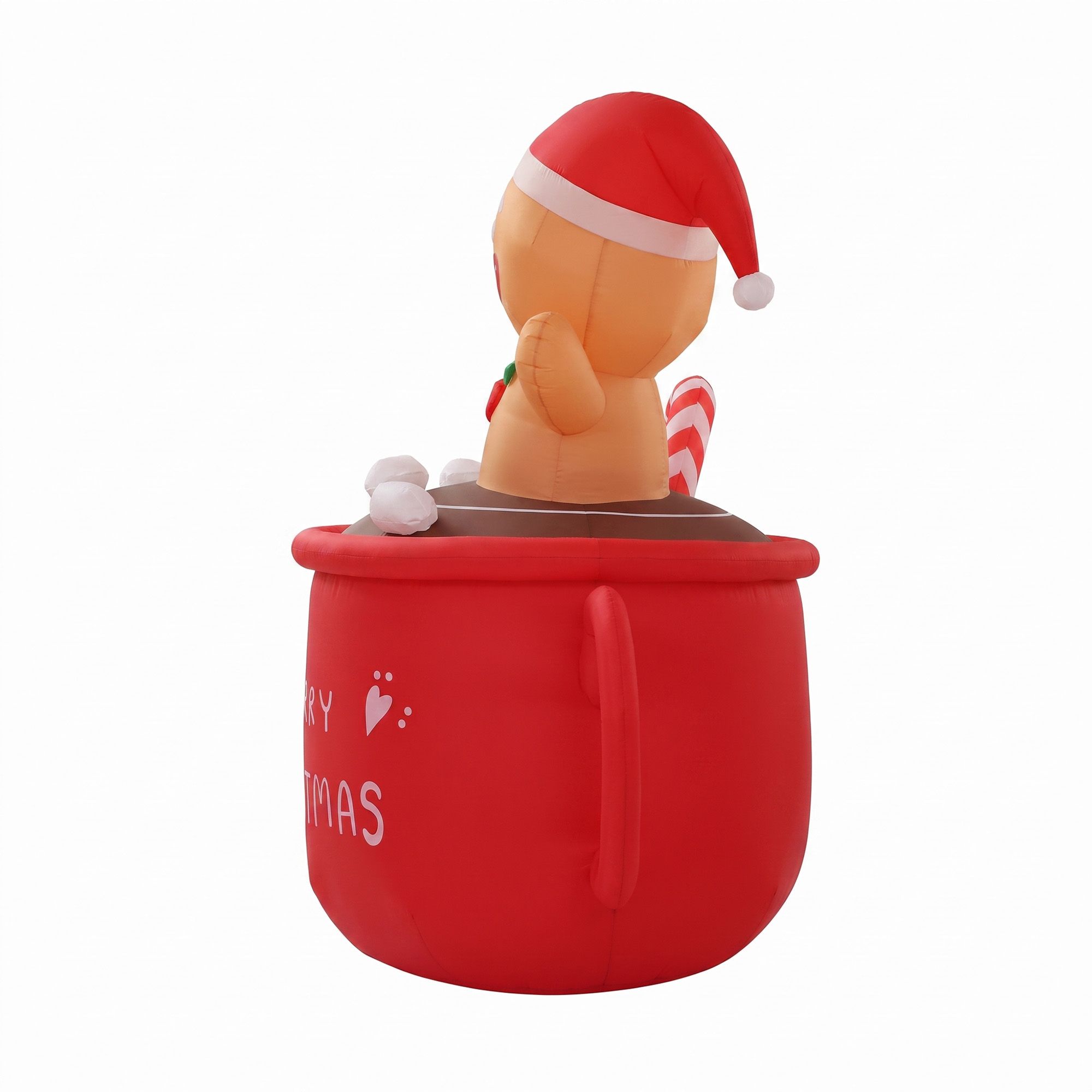 Jingle Jollys Christmas Inflatable Cup 1.8M Height LED Outdoor Decorations Illuminated โ image 3