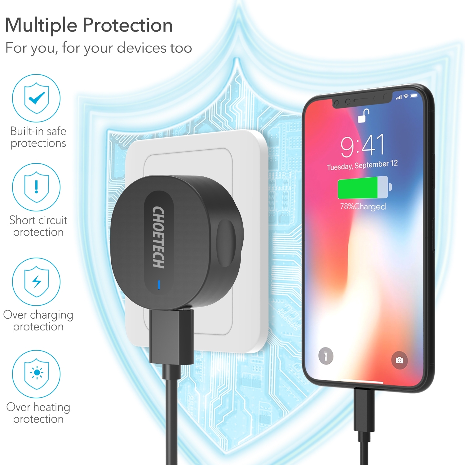 CHOETECH C0203 USB-A AC Adapter (AU standard) 12W โ image 4