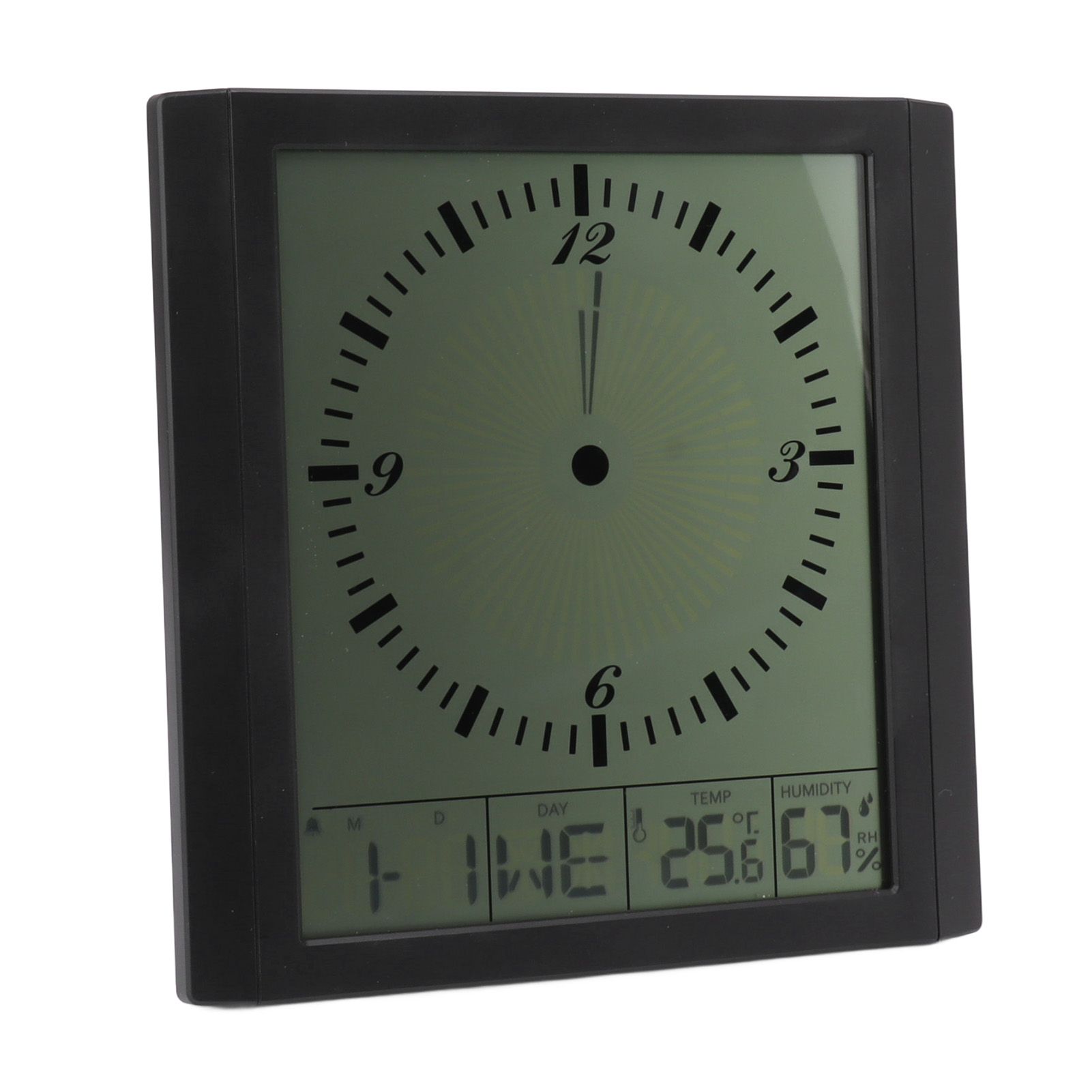 Wall Mounted Digital Display Clock 8.6 In Multifunction Large Digital Wall Clock Thermometer Hygrometer for Bedroom — image 6