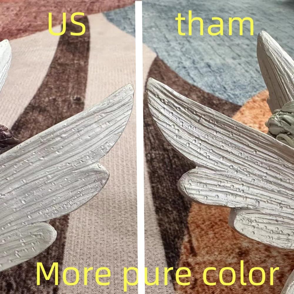 Fairy Garden Ornaments Outdoor-Flower Fairy Statue Decoration Garden Ornament-Outdoor Children's Garden Decoration (White) — image 2