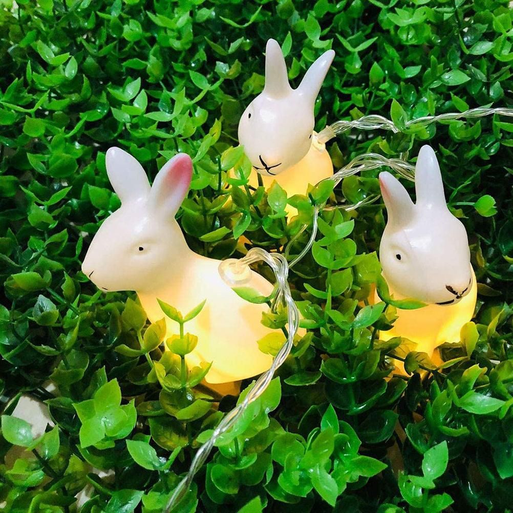1.5m Easter Rabbit String Light 10 LED Lamp Easter Bunny Decorative Light Easter Decoration Happy Easter Decor — image 4