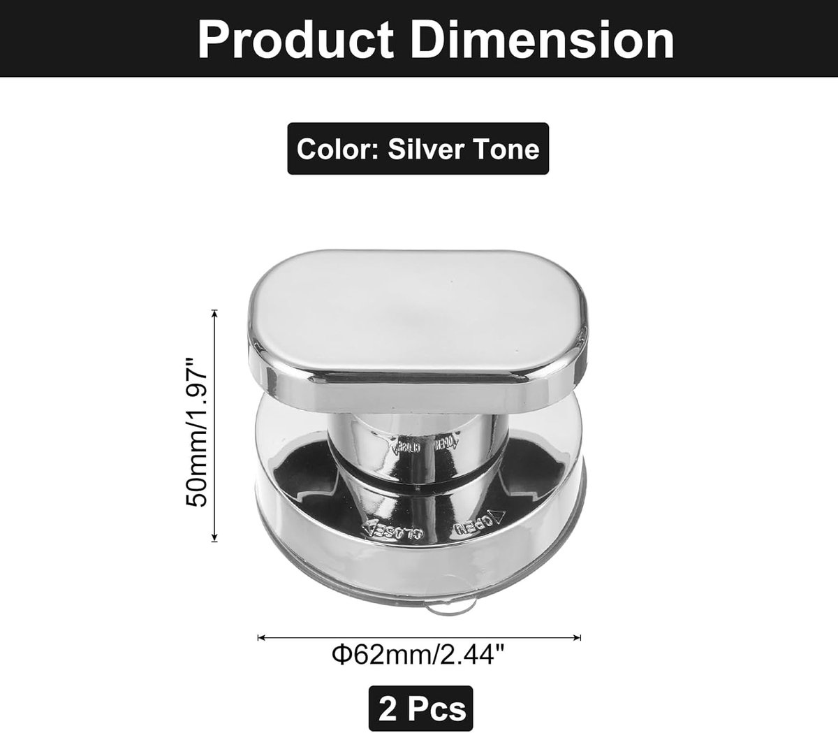pieces - Door handle - Suction cup door grip - Suction cup handle - suction cup glass mirror door handle - suction cup handles for sliding doors - shower door — image 5