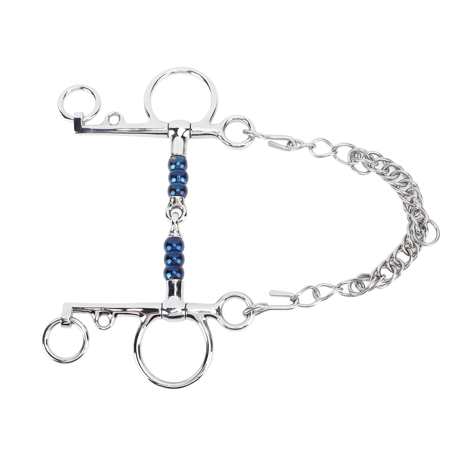 Horse Mouth Bit 125mm Stainless Steel Horse Snaffle Bit for Training Equestrian Equipment Racing Accessory — image 4