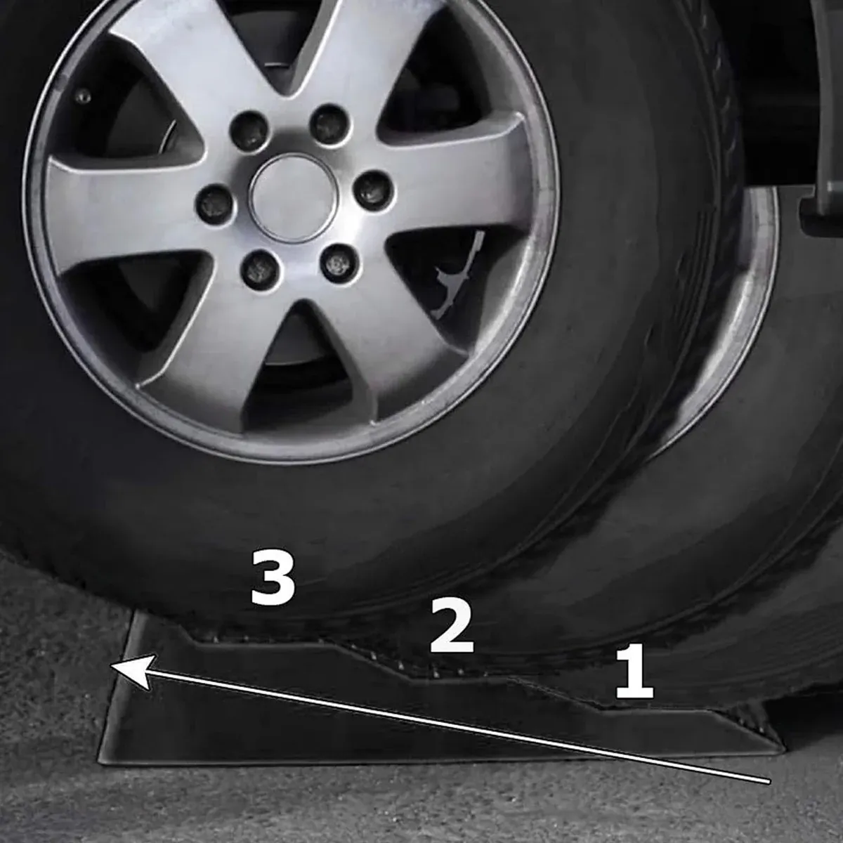 2pcs Plastic Three Step Parking Tire Pads for Cars Recreational Vehicles RV β image 4
