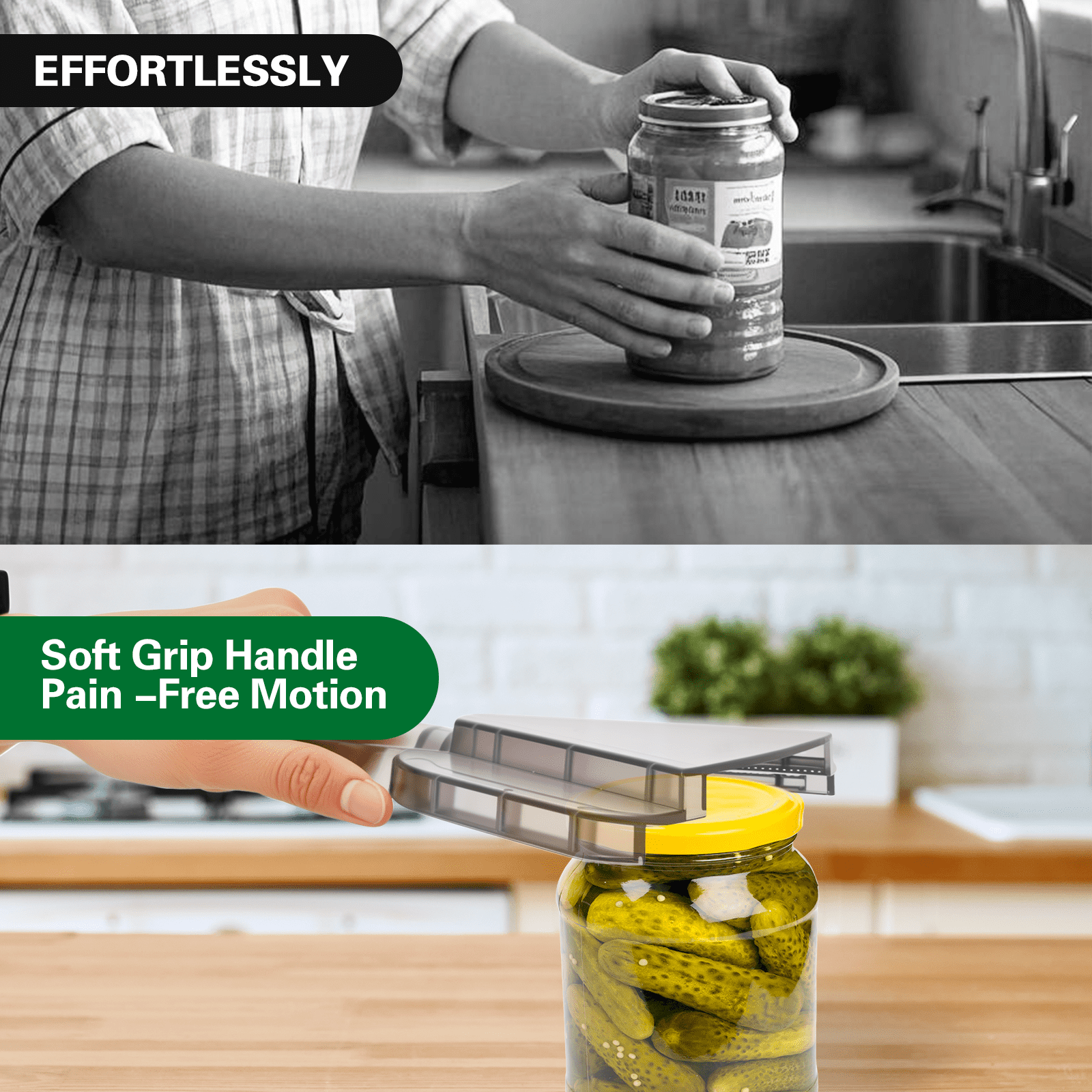 Jar Opener for Seniors with Arthritis Effortless Lid & Bottle Opener for Weak Hands Simple Twist Jar Opening Tool for Small & Large Lids - Practical Gift for — image 4