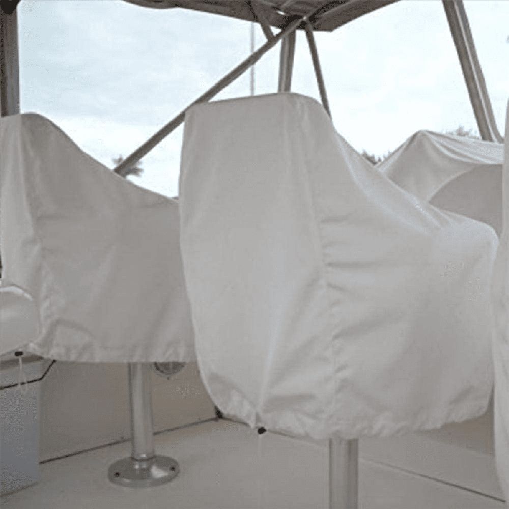 4X Boat Seat Cover, Outdoor Waterproof Pontoon Captain Boat Bench Chair Seat Cover, Chair Protective Covers โ image 3