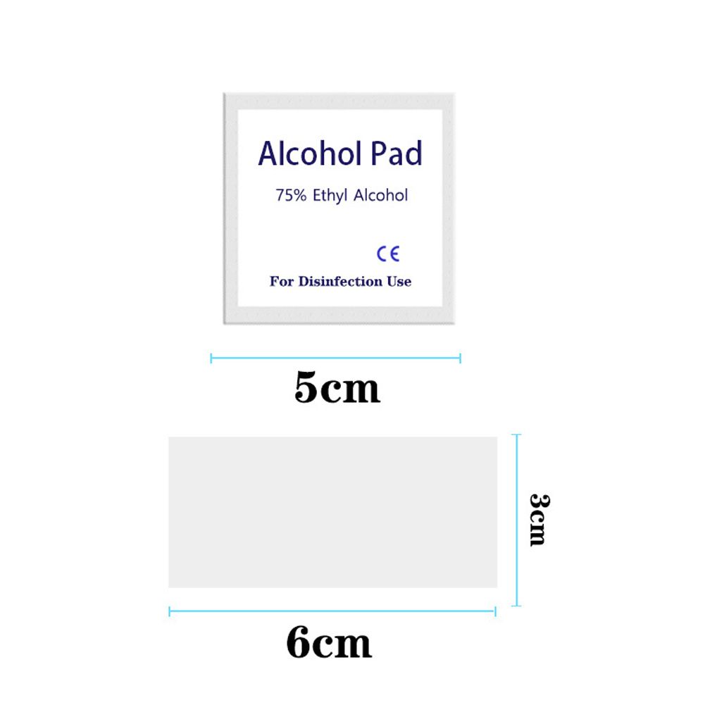 100 Pcs 75% Alcohol Disinfectant Cotton Slices Wet Wipe for Outdoor Skin Cleaning Care โ image 6