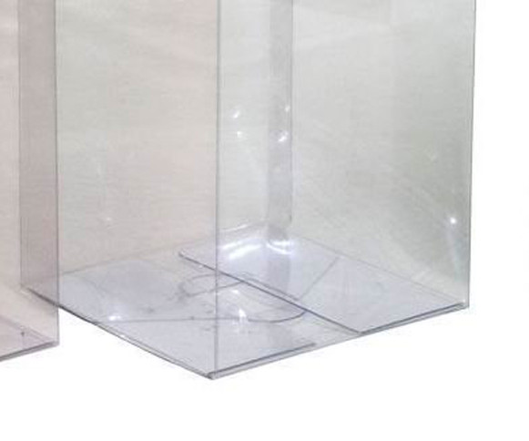 10 Pack of 9cm Sqaured Cube Gift Box - Product Showcase Clear Plastic Shop Display Storage Packaging Box โ image 5