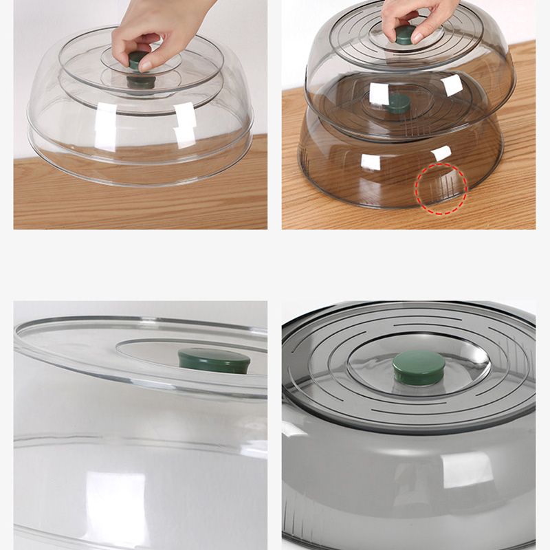 Dish Cover PET Heat Insulation Storage Transparent Dustproof for Home Picnic Cooking Green โ image 3