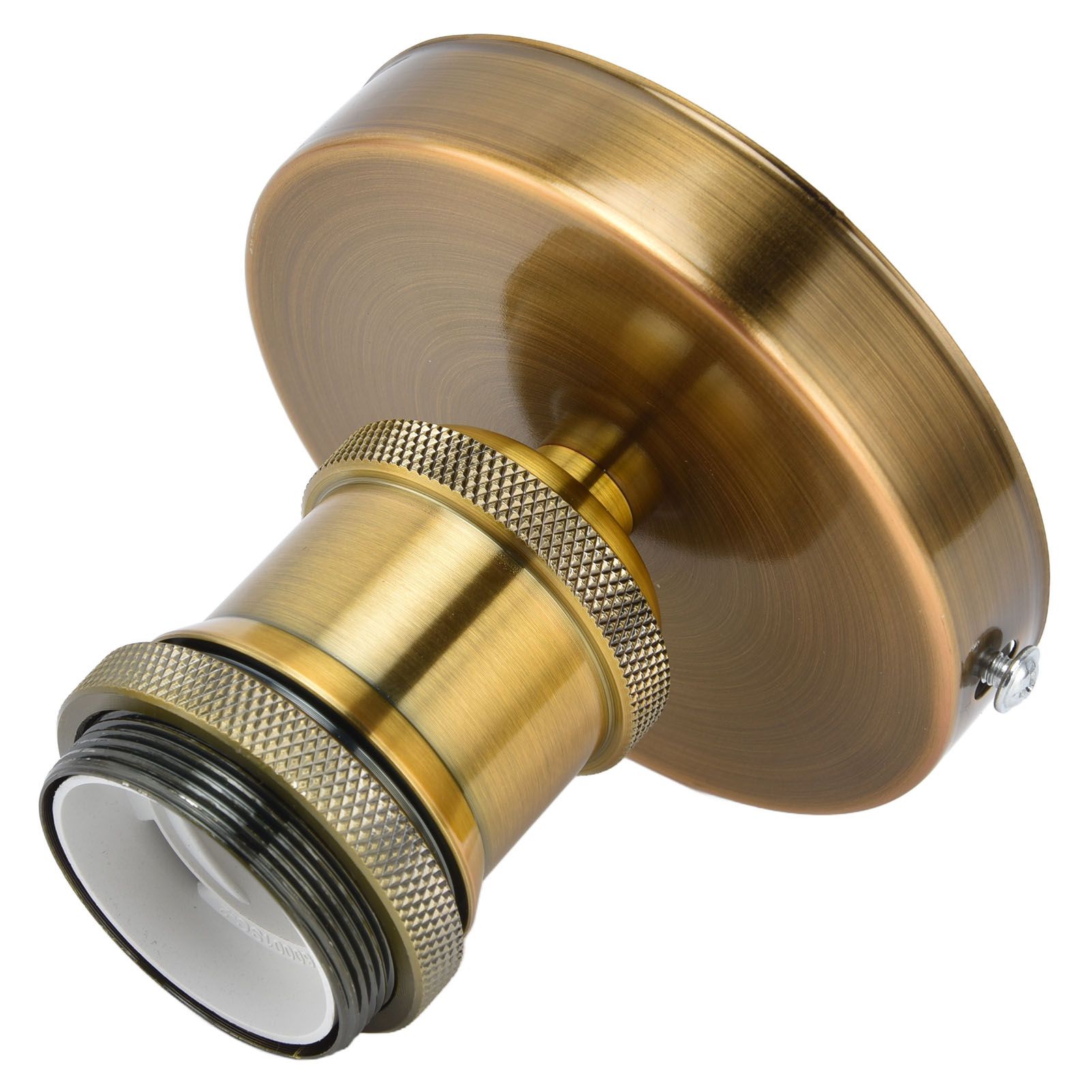 Vintage E26 E27 Lamp Socket Ceiling Lamp Holder with Accessories for Kitchen Bedroom Living Room 100‑240VAntique Gold — image 5