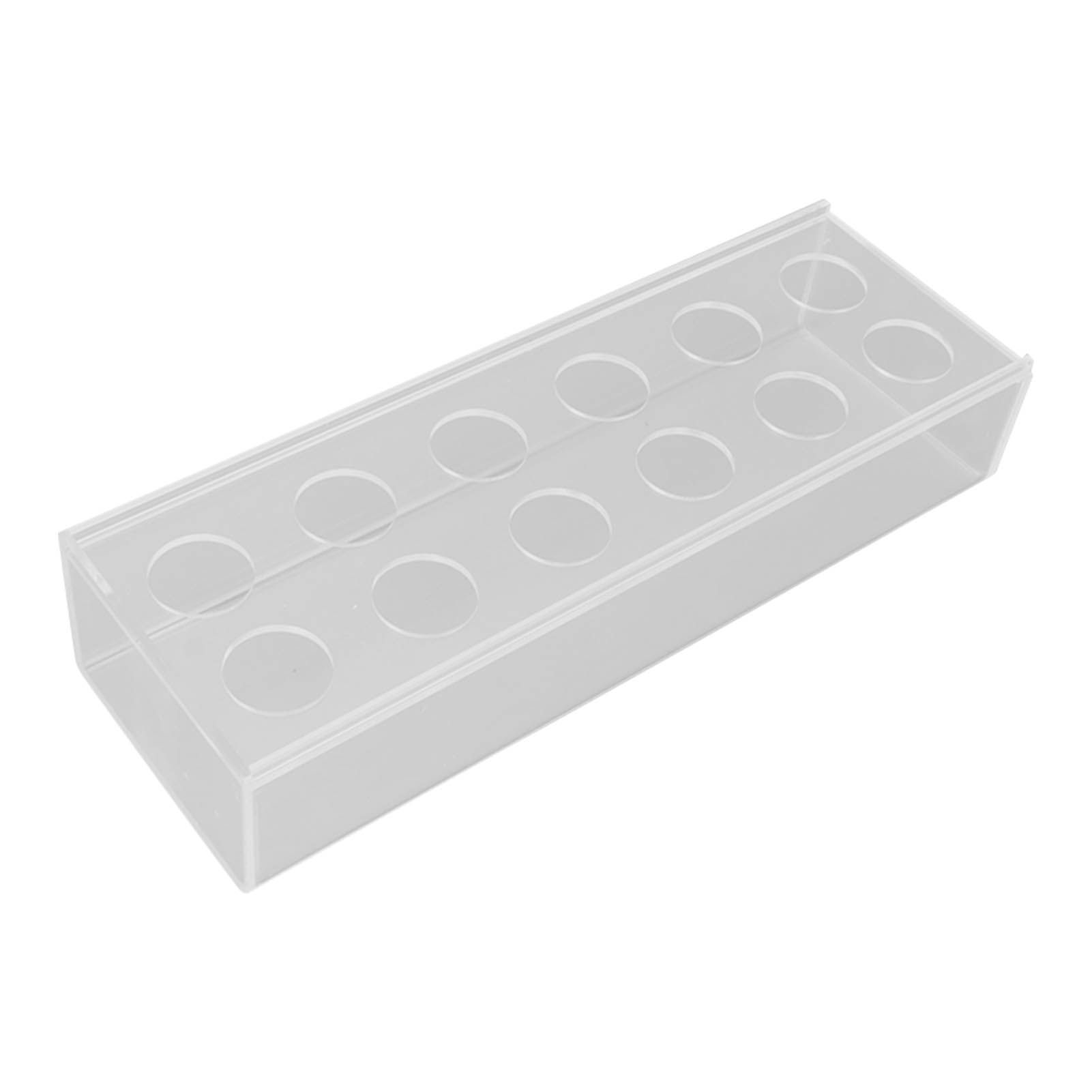 Clear Acrylic Flower Vase Multi Holes Elegant Decorative Long Rectangle Vase for Wedding Home Dining Table Decor 30cm/11.7in — image 4
