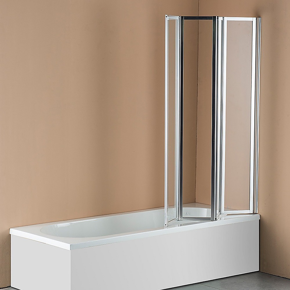 4 Fold Chrome Folding Bath Shower Screen Door Panel 1000 x 1400mm โ image 6