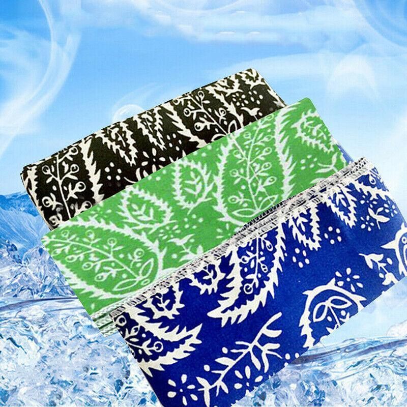 Bandana Headband Cooler Scarf Neck Ice Scarf Wrap Deluxe Outdoor Sport Cooling - Red — image 4