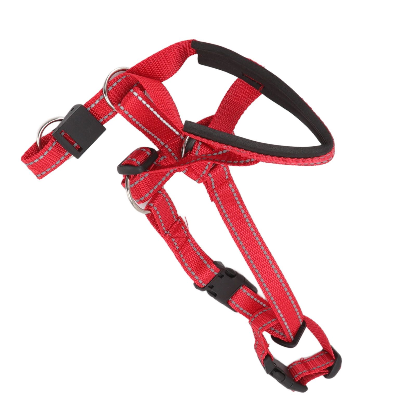 Dog Head Collar Breathable Dog Head Harness Dog Mouth Cover with Adjustable Strap for Outdoor Red XL — image 2